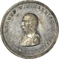 Three post-campaign William Henry Harrison medals.