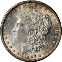 1887-S Morgan Silver Dollar. Unc Details--Altered Surfaces (PCGS).