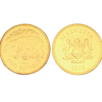 1976年马来西亚500林吉特纪念金币，重量33.437克，成色90%，未使用