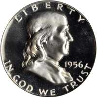 1956 Franklin Half Dollar. Type II Reverse. Proof-67 Deep Cameo (PCGS). OGH.