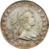 1803 Draped Bust Half Dollar. O-104, T-4. Rarity-3. Small 3. EF-40 (PCGS).