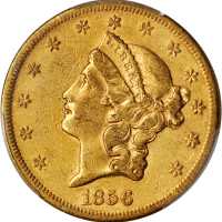 1856-S Liberty Head Double Eagle. EF-45 (PCGS).