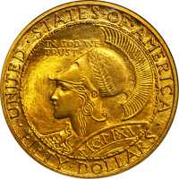1915-s巴拿马太平洋博览会50美元金币 NGC MS 64