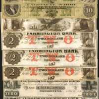 Lot of (9) New Hampshire Obsolete Banknotes. Extremely Fine to Choice Uncirculated.