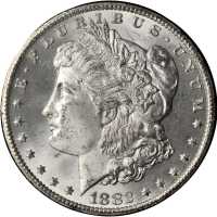 1882-CC GSA Morgan Silver Dollar. VAM-2. Hit List 40. Misplaced Date. MS-65 (NGC).