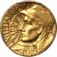1915-S Panama-Pacific Exposition Gold Dollar. AU Details--Ex Jewelry (PCGS).