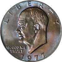 1977 Eisenhower Dollar. MS-66+ (PCGS).
