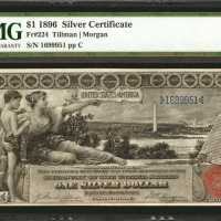 Fr. 224. 1896 $1 Silver Certificate. PMG Choice Very Fine 35.