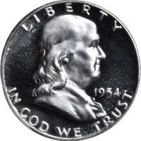1954 Franklin Half Dollar. Proof-67 Cameo (PCGS). CAC.