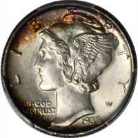 1938-S Mercury Dime. MS-68 (PCGS).