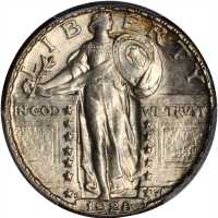 1928-S Standing Liberty Quarter. MS-64 (PCGS).