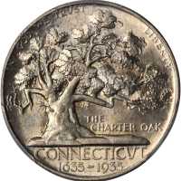 1935 Connecticut Tercentenary. MS-66 (PCGS).
