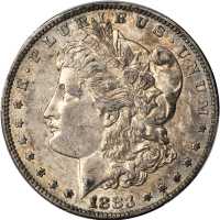1883-S Morgan Silver Dollar. EF-45 (PCGS).