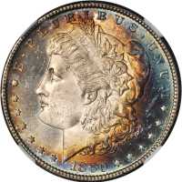 1880-S Morgan Silver Dollar. MS-64 (NGC).