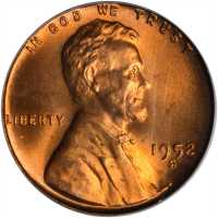 1952-S Lincoln Cent. MS-67 RD (PCGS).