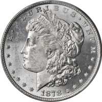 1878 Morgan Silver Dollar. 8 Tailfeathers. VAM-18. Doubled Date. MS-63 (PCGS).