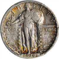 1919-S Standing Liberty Quarter. EF-40 (PCGS).