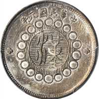 四川省造军政府二角 PCGS AU 55