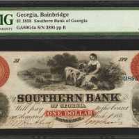 Lot of (7) Graded Southern Obsolete Notes. Various States.