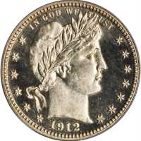 1912 Barber Quarter. Proof-64 (PCGS). CAC.
