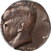 (1966) Kennedy Half Dollar--Struck on a Cent Planchet--MS-62 (PCGS).