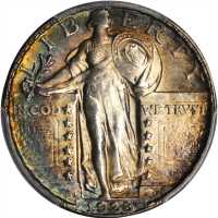 1928-D Standing Liberty Quarter. MS-64 (PCGS).