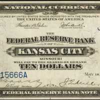 Fr. 817 (W-1624-J). 1915 $10 Federal Reserve Bank Note. Kansas City. PCGS Superb Gem New 67 PPQ.