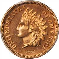 1872 Indian Cent. Proof-64 RB (PCGS).
