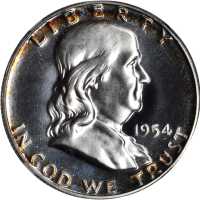 1954 Franklin Half Dollar. Proof-67 Cameo (NGC). CAC.