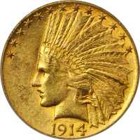 1914-S Indian Eagle. MS-61 (PCGS).