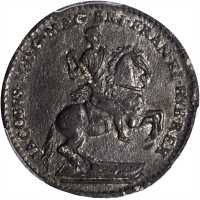 Undated (ca. 1828) American Plantations Token, or 1/24 Part Real. Restrike. Newman 4-E, W-1155. AU-5