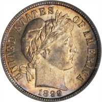 1899-S Barber Dime. MS-66 (PCGS). CAC.