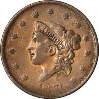 Lot of (6) 1837 Modified Matron Head Cents.