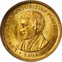 1904 Lewis and Clark Exposition Gold Dollar. MS-65 (PCGS).