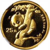1996年25元。熊猫系列。