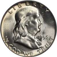 1956 Franklin Half Dollar. MS-66 FBL (PCGS).