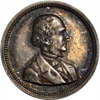 1868 Horatio Seymour. DeWitt-HS 1868-11. Silver. 18.4 mm. Choice Mint State.