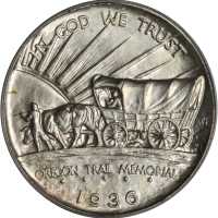 1936 Oregon Trail Memorial. MS-67 (PCGS). CAC.
