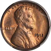 1913-S Lincoln Cent. MS-64 RB (PCGS).