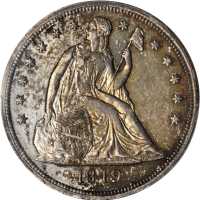1849 Liberty Seated Silver Dollar. OC-2. Rarity-2. AU-50 (PCGS). CAC.