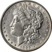 1899 Morgan Silver Dollar. AU Details--Cleaned (PCGS).