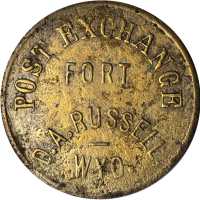 Wyoming. Lot of (4) Post Trader and Trade Tokens.