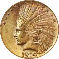 1914-D Indian Eagle. MS-63 (PCGS).