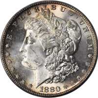 Lot of (3) Certified Morgan Silver Dollars. MS-64.