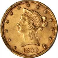 1899 Liberty Head Eagle. MS-62 (PCGS).