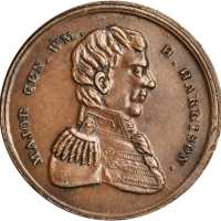 1836 William Henry Harrison. DeWitt-WHH 1836-1. Copper. 30.6 mm. Choice Extremely Fine.