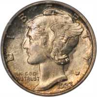 1923-S Mercury Dime. MS-65 FB (PCGS). CAC.