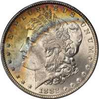 1882 Morgan Silver Dollar. MS-65 (PCGS).