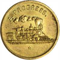 Kentucky--Louisville. Undated (1870s) Howe Machine Co. Mule. Rulau-Unlisted. Brass. 25.6 mm. MS-63.