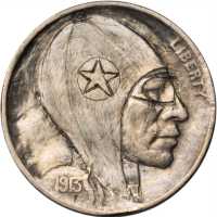 1913 Type I Man in Aviator Cap and Goggles. Host coin Extremely Fine, Reverse Scratches.